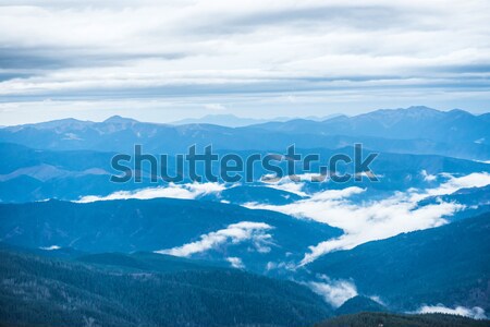 青 山 カバー 白 雲 抽象的な ストックフォト © vapi