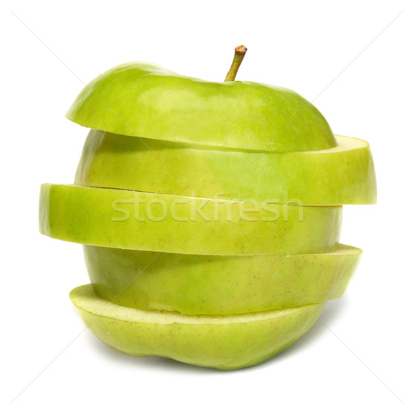 зеленый яблоко изолированный белый фрукты Сток-фото © vapi