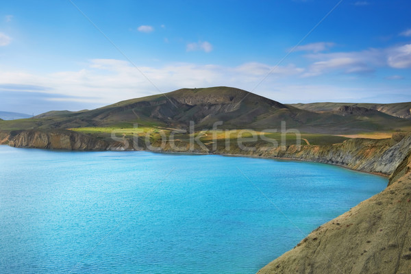 Meer Hafen blau Wasser grünen Bereich Stock foto © vapi