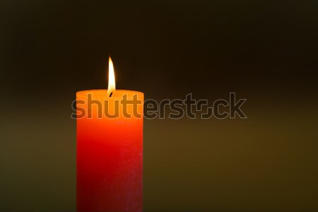 Candle light with flame Stock photo © vapi