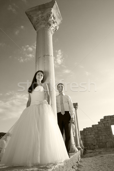 Bella wedding Coppia sposa lo sposo Grecia Foto d'archivio © vapi