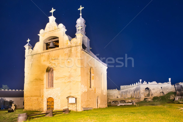 Old church in castle at night Stock photo © vapi