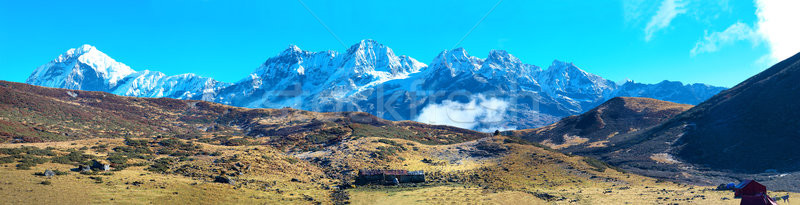 Panorama of high mountains in snow Stock photo © vapi