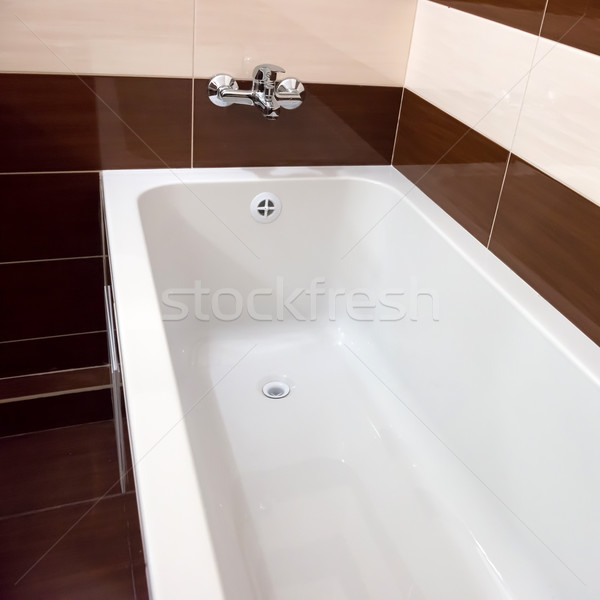 White luxury bathtub in bathroom Stock photo © vapi