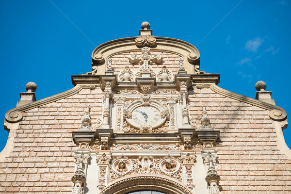 Stock photo: Clock on the Montserrat monastery