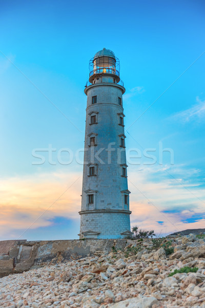 Lighthouse at night Stock photo © vapi