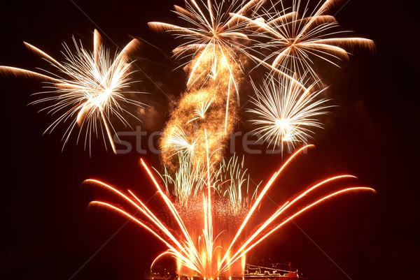 Stock photo: Colorful fireworks