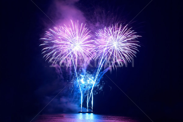 Stock photo: Colorful fireworks