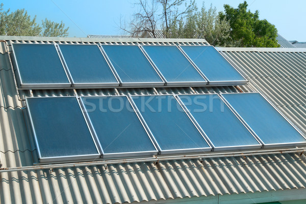Solar system on the roof Stock photo © vapi