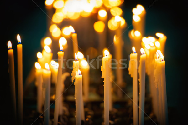 Candles in the church Stock photo © vapi