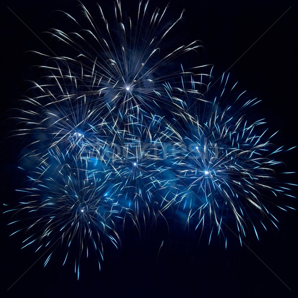 Blue fireworks Stock photo © vapi