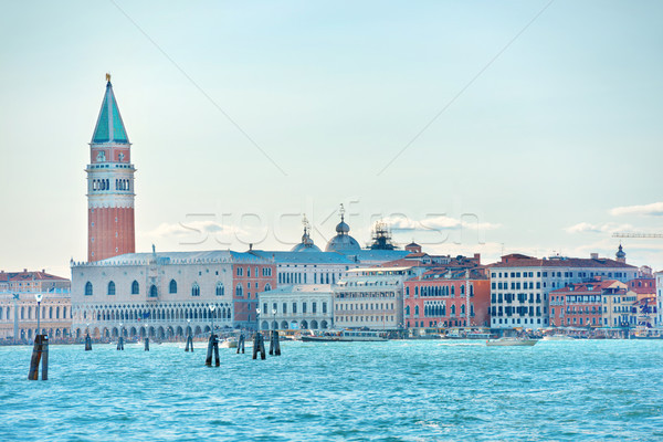 San Marco square with Bell tower in Venice Stock photo © vapi