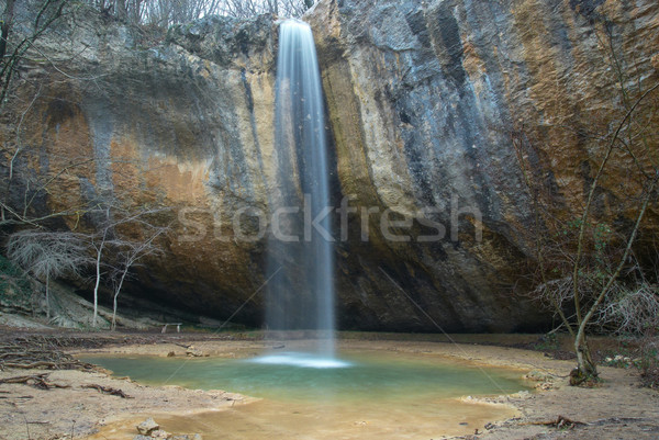 Wasserfall Wald Kaskade fallen Wasser Baum Stock foto © vapi