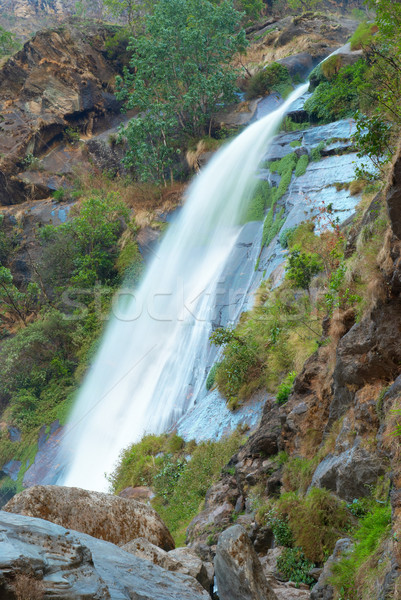 Wodospad piękna wysoki góry krajobraz zielone Zdjęcia stock © vapi