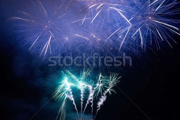 Colorful holiday fireworks Stock photo © vapi