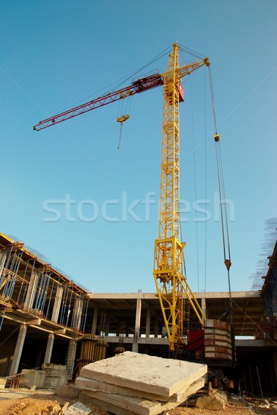 Building crane and construction. Stock photo © vapi