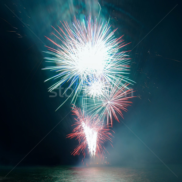 Salute, fireworks above the bay. Stock photo © vapi