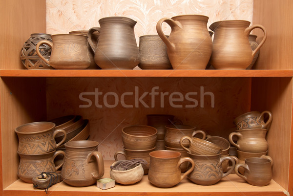 Old clay pots Stock photo © vapi
