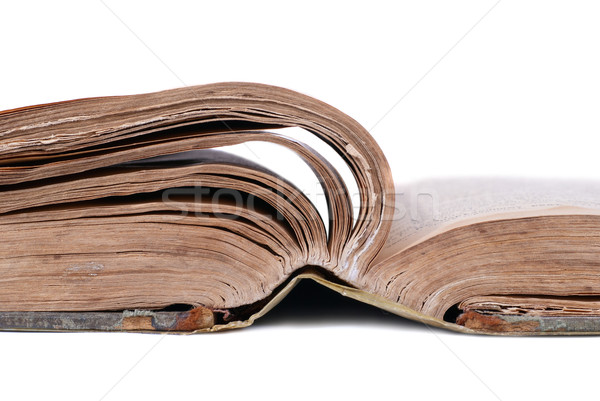 Stock photo: Open old book