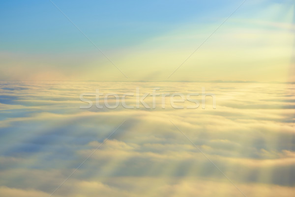 Sky, sunset sun and clouds Stock photo © vapi