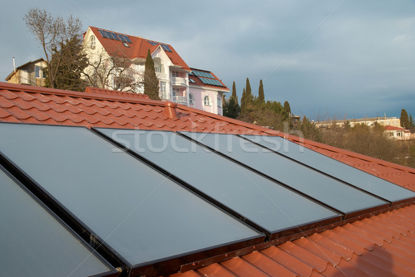 Solar system on the roof Stock photo © vapi