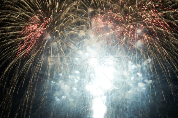 Stock photo: Colorful holiday fireworks