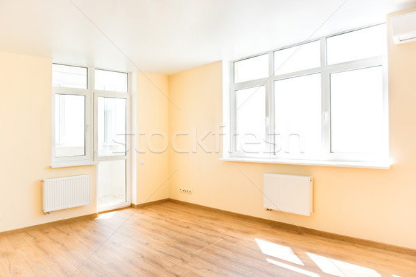 Foto stock: Sala · de · estar · interior · vida · quarto · vazio · luz