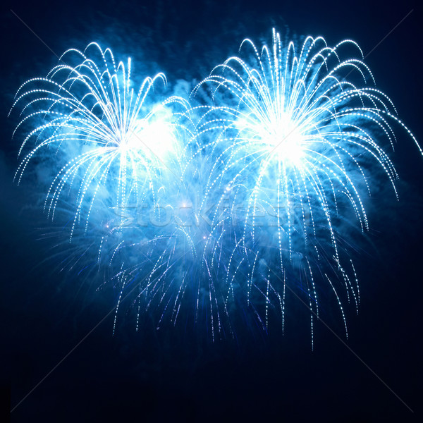 Colorato fuochi d'artificio nero cielo acqua felice Foto d'archivio © vapi