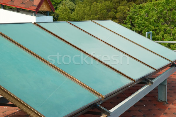 Solar system on the roof Stock photo © vapi