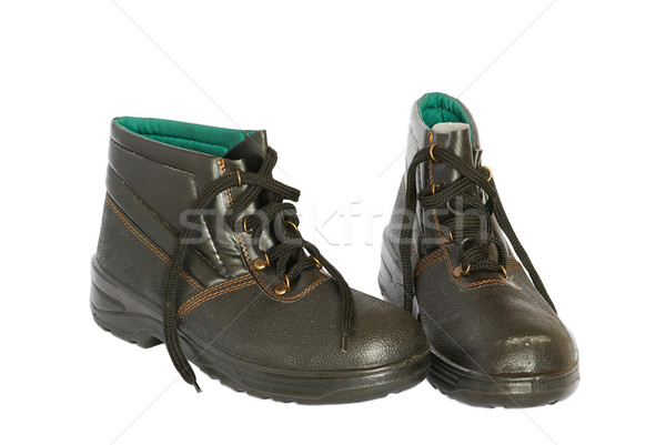 Two black boots isolated on white. Stock photo © vapi