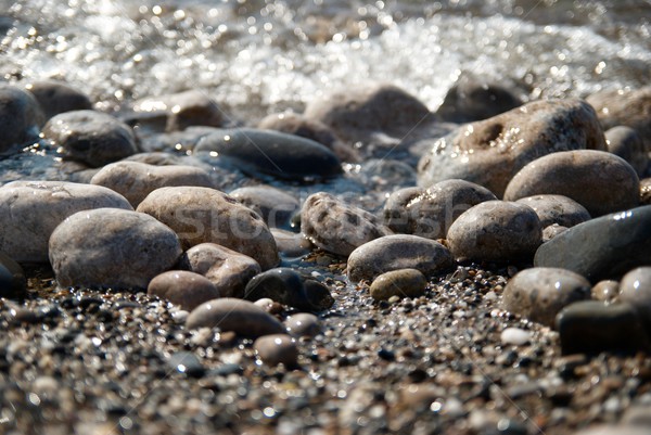 Rocks in the waves and sea foam. Stock photo © vapi