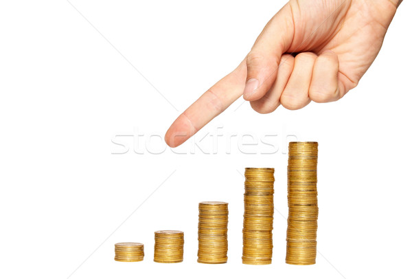 Stock photo: Concept of finance regression
