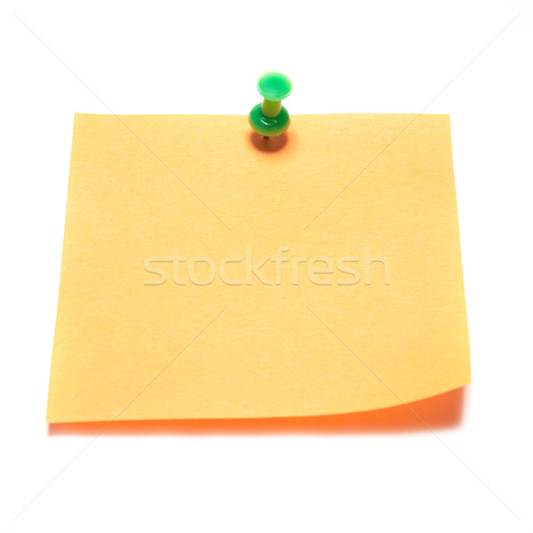Arancione nota isolato bianco ufficio Foto d'archivio © vapi