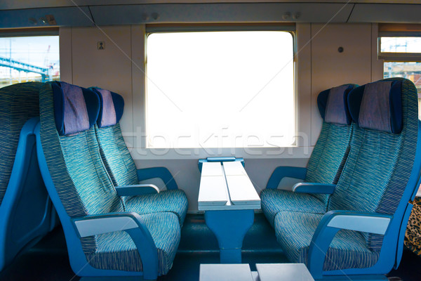 Seats in modern train Stock photo © vapi