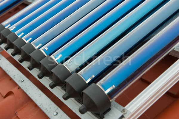 Vacuum collectors- solar water heating system Stock photo © vapi