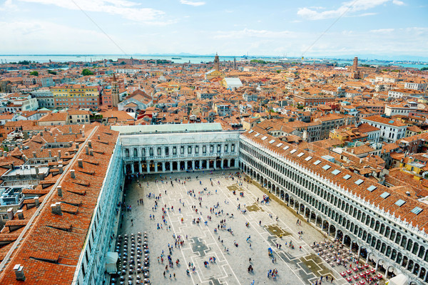 San Marco square from bell tower Stock photo © vapi