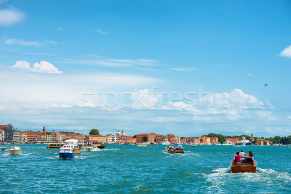 Stockfoto: Kanaal · Venetië · Italië · basiliek