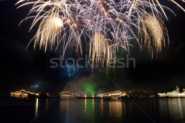 Salute above the bay. Sevastopol. Stock photo © vapi