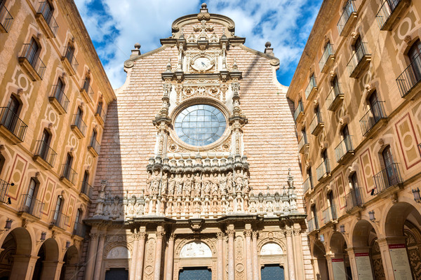 Exterior of Montserrat Benedictine monastery Stock photo © vapi
