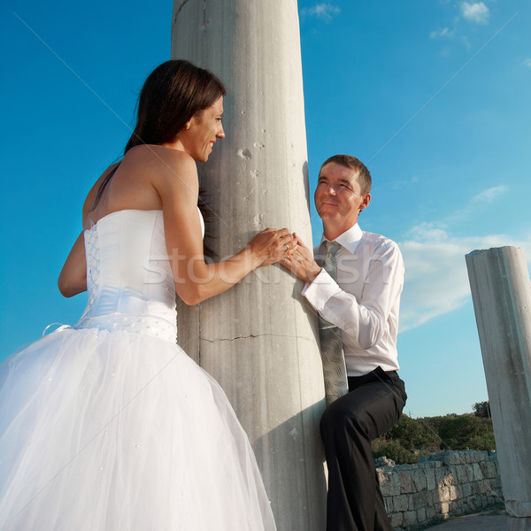 Bella wedding Coppia sposa lo sposo Grecia Foto d'archivio © vapi