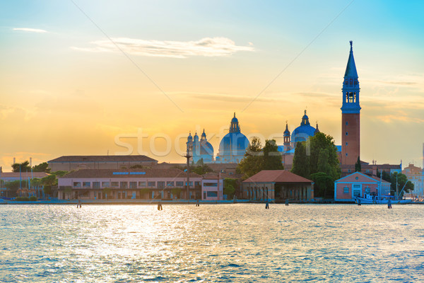 Foto d'archivio: Tramonto · Venezia · view · mare · santo