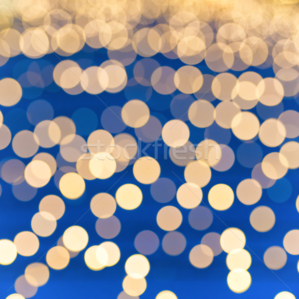 Oranje Geel Blur vakantie lichten kan Stockfoto © vapi