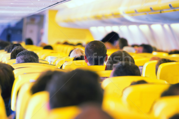 Aisle inside a plane Stock photo © vapi