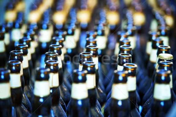 Close up of many bottles of beer Stock photo © vapi