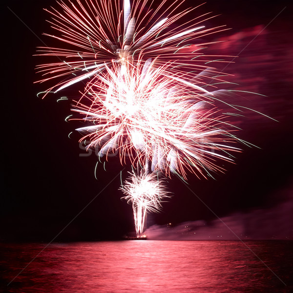 Colorful holiday fireworks Stock photo © vapi