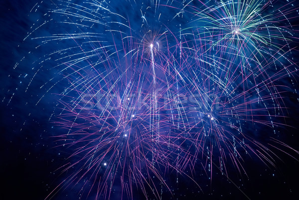 Colorful holiday fireworks Stock photo © vapi