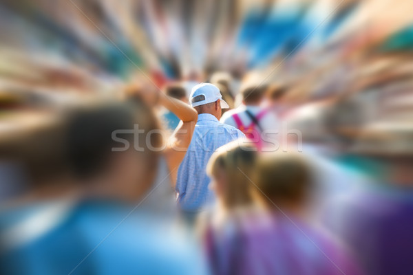 Stock photo: People walking on the city street