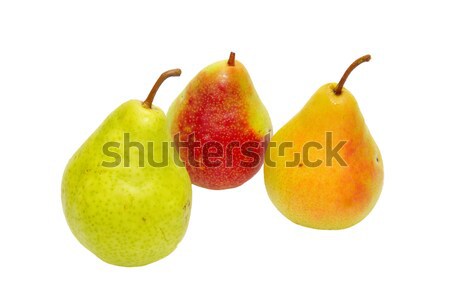 Drie vers peren geïsoleerd witte natuur Stockfoto © vapi