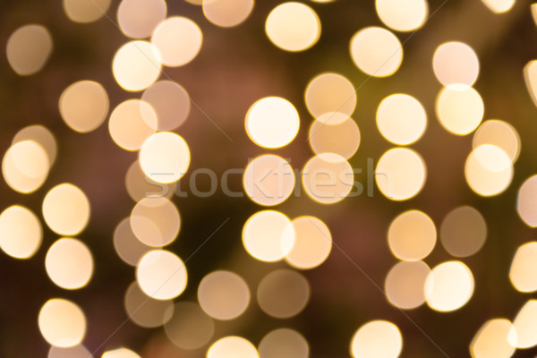 Stockfoto: Oranje · Geel · Blur · vakantie · lichten · kan