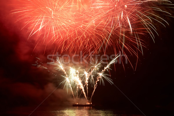 Colorful holiday fireworks Stock photo © vapi